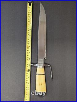 Sava Damlovac ABS MS Magnificent 16.25 Bowie Style Knife with D-Guard OOAK