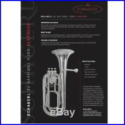 Schagerl SLBH800S Bb 3-Valve Baritone Horn Silver Plated with Case