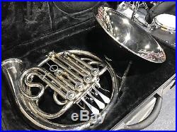 Selman French Horn, Used, With Case, Silver, Detachable Bell with Free Ship