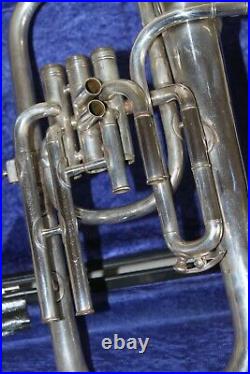 Silver Boosey & Hawkes Tenor Horn Eb with Hard Case