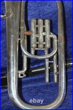 Silver Boosey & Hawkes Tenor Horn Eb with Hard Case