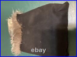 Silver Fox Fur Handbag/Purse With Authentic Argentine Cow Horn Handle- Brand New