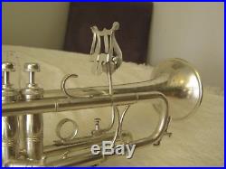 Silver HN White King Liberty Model Trumpet 1920s with extras. Awesome horn