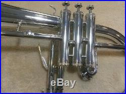 Silver Plated Flugelhorn Horn With Case And Mouth Piece FREE SHIP