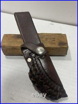 Silver Stag Antler Handle Hunting Knife withSheath D2 Steel USA Custom Horn