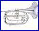 Silver-plated-Marching-French-Horn-stainless-steel-piston-With-Case-01-boc