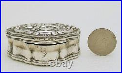 Solid Silver Ottoman Turkish Curio Box Repose Horns & Weapons with Turgah mark