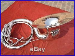 Sousaphone Horn Biggest size 25 inches valve made of pure chrome with free case