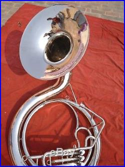 Sousaphone Horn Biggest size 25 inches valve made of pure chrome with free case