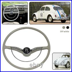 Steering Wheel with Horn Button Ring For 1962-1971 Volkswagen Models Gray
