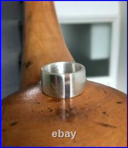 Sterling silver ring with horn insert