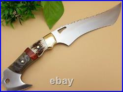 Stunning Handmade D2 Steel Hunting Knife/bowie With Stag Antler Handle
