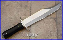 Survival D2 Steel Hunting Iron Mistress Bowie Knife Mirror Polish Blade Knife