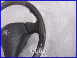 TOYOTA MR-S MRS ZZW30 genuine steering wheel with horn pad black/silver