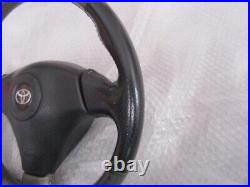 TOYOTA MR-S MRS ZZW30 genuine steering wheel with horn pad black/silver