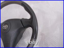 TOYOTA MR-S MRS ZZW30 genuine steering wheel with horn pad black/silver rare