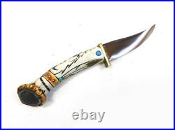 Ted Miller Custom Knife with Custom Leather Sheath
