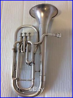 Tenor Horn silver plated Besson Westminster with gig bag