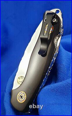 Thailand Custom Handmade Folding Knife 440C Stainless Bull Horn with Clip L-719