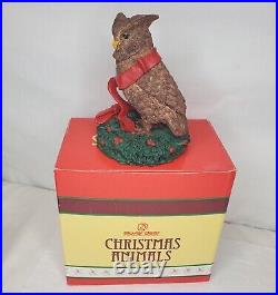 Tom Rubel Christmas Animals Collection Horned Owl 02393 Figurine With Box