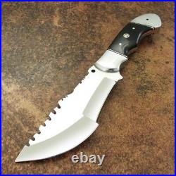 Tracker Knife, Durable D2 Steel Blade, Fulltang Design 5 Bull Horn Handle