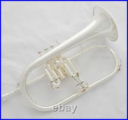 USA WEIBSTER Silver plated Bb flugelhorn Monel valve brand new horn with case