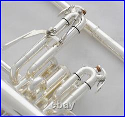 USA WEIBSTER Silver plated Bb flugelhorn Monel valve brand new horn with case