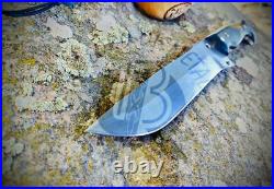 Ubr Custom Handmade D2-tool Steel Hunting Bowie Knife With Buffalo Horn