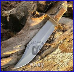 Ubr Custom Handmade D2-tool Steel Hunting Rambo Bowie Knife With Stag Handle