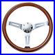 Universal-Silver-Spoke-15inch-380mm-Wooden-Steering-Wheel-With-Black-Trim-New-01-mh