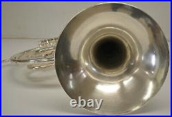 Used Cleveland 618 F Single French Horn With Case And Mouthpiece, Silver Finish