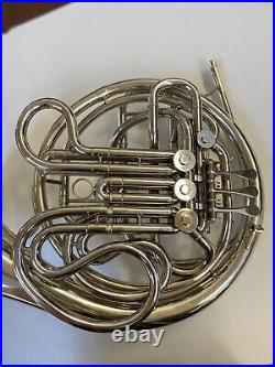 Used Conn 8D Double French Horn in Solid Nickel-Silver (Eastlake) with Case