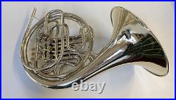 Used Conn 8D Double French Horn in Solid Nickel-Silver (Eastlake) with Case