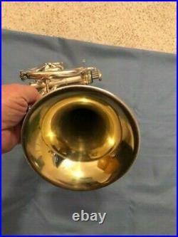 VINTAGE FRANK HOLTON CORNET WITH CASE, US ARMY BAND HORN, Model 29, 1950-1951