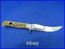 VINTAGE Puma Skinner Stag Horn German Made Hunting Knife with Leather Sheath NOS