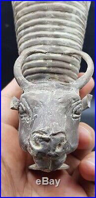 Very Rare Silver Rhyton With Horned Ram Head Achaemenid Period c530/330BC Persia