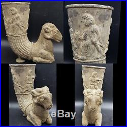 Very Rare Silver Rhyton c530/330 BC With Horned Ram Achaemenid Period, Persia