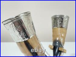 Viking Drinking Horn with Stand for Wedding, Groomsmen, Best Quality, Engraved