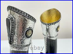 Viking Drinking Horn with Stand for Wedding, Groomsmen, Best Quality, Engraved