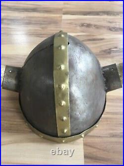 Viking Warrior Helmet with Real Horns Medieval Armor & Vintage Masonic Hat Lot