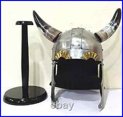 Viking with Horns Medieval King Armor Costume Helmet gift item