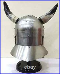 Viking with Horns Medieval King Armor Costume Helmet gift item