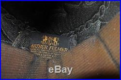 Vintage Arthur Fulmer AF40 Helmet / Silver With Blue Horns AS IS PLEASE READ