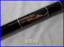 Vintage Bovine Horn Mens Walking Stick With Silver Joining Washers