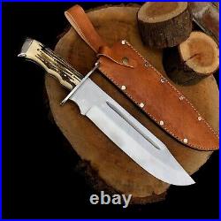 Vintage Bowie Knife High-Quality Steel Blade with Classic Handle Collectible