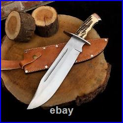 Vintage Bowie Knife High-Quality Steel Blade with Classic Handle Collectible