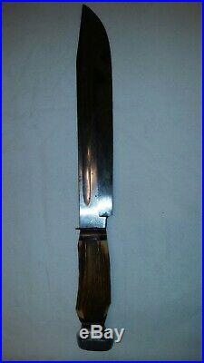 Vintage G. C. Co. Solingen, Germany hunting knife fixed blade with sheath 15, 490