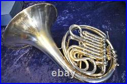 Vintage Herbert Fritz Knopf (Geyer Style) Double French Horn with Case, Mpc