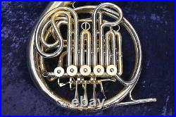 Vintage Herbert Fritz Knopf (Geyer Style) Double French Horn with Case, Mpc