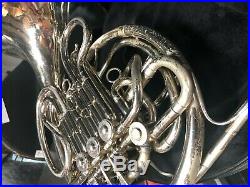Vintage Holton H179 Silver french horn #534949 with case